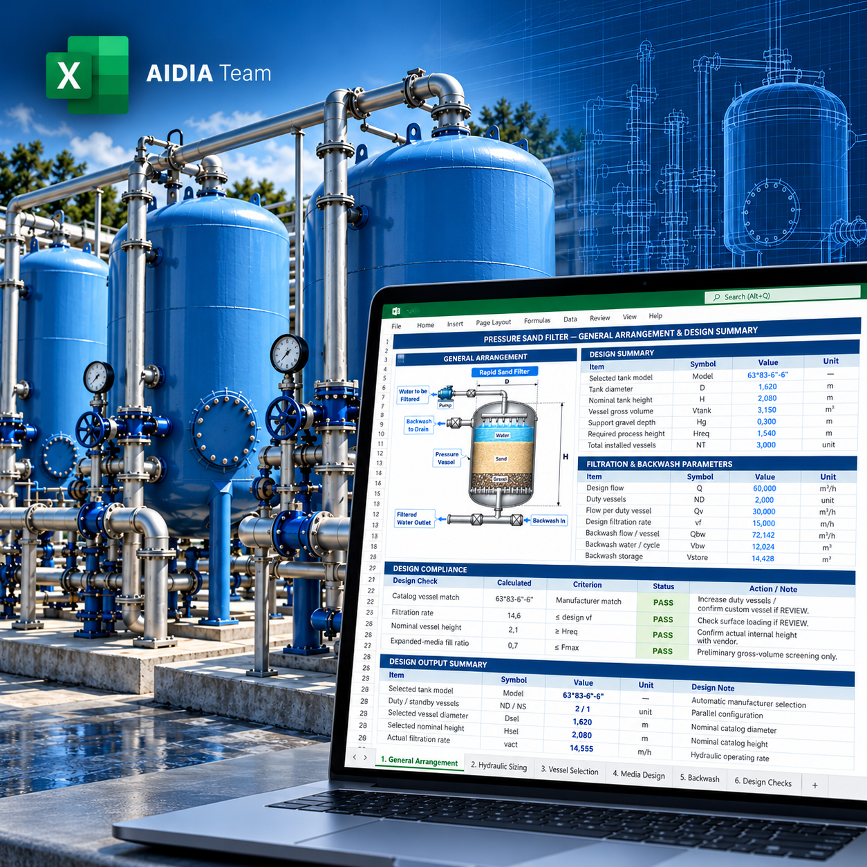 Pressure Sand Filter engineering workbook hero preview
